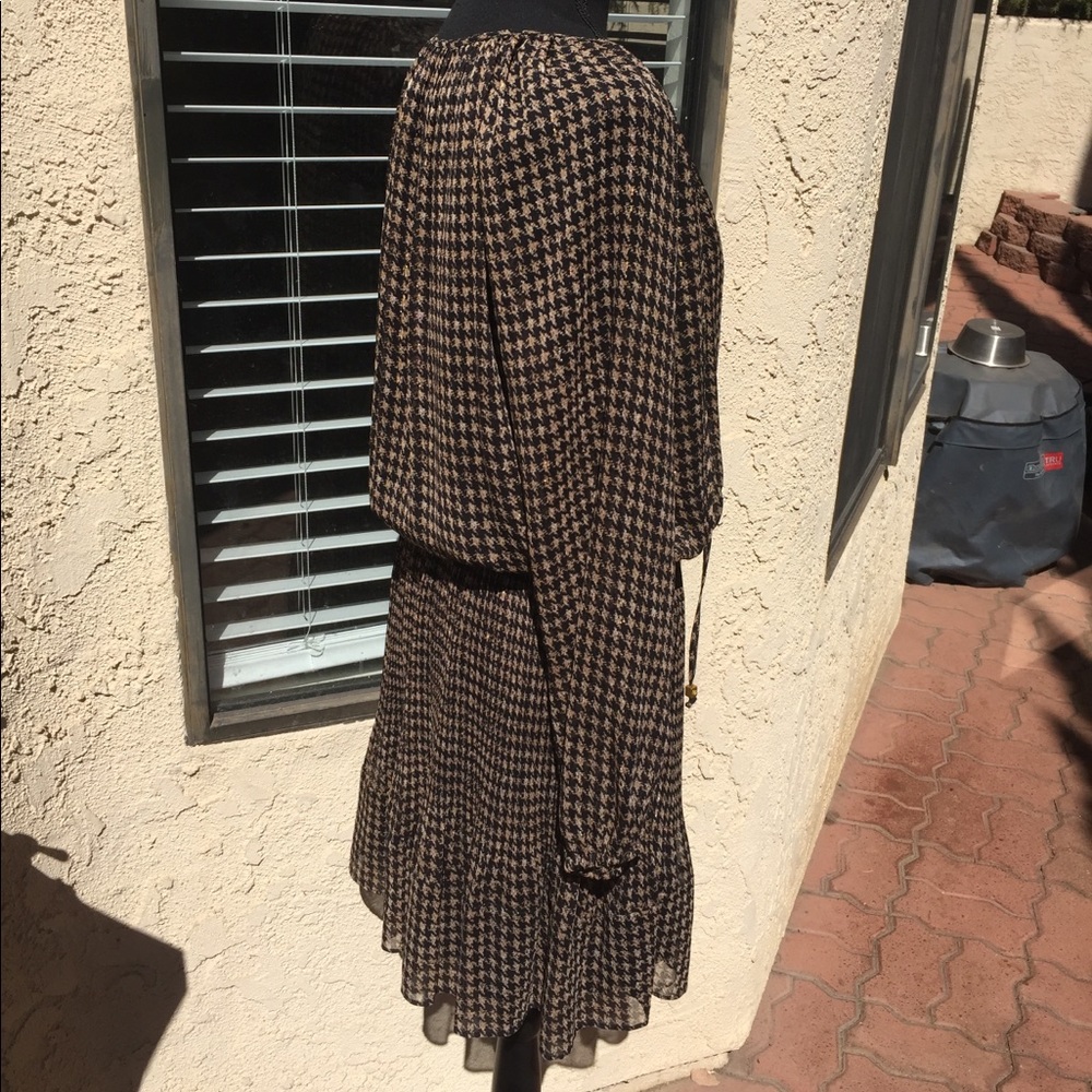 ๐ MICHAEL KORS BLACK & GOLD LONG SLEEVE DRESS- L - Picture 4 of 7